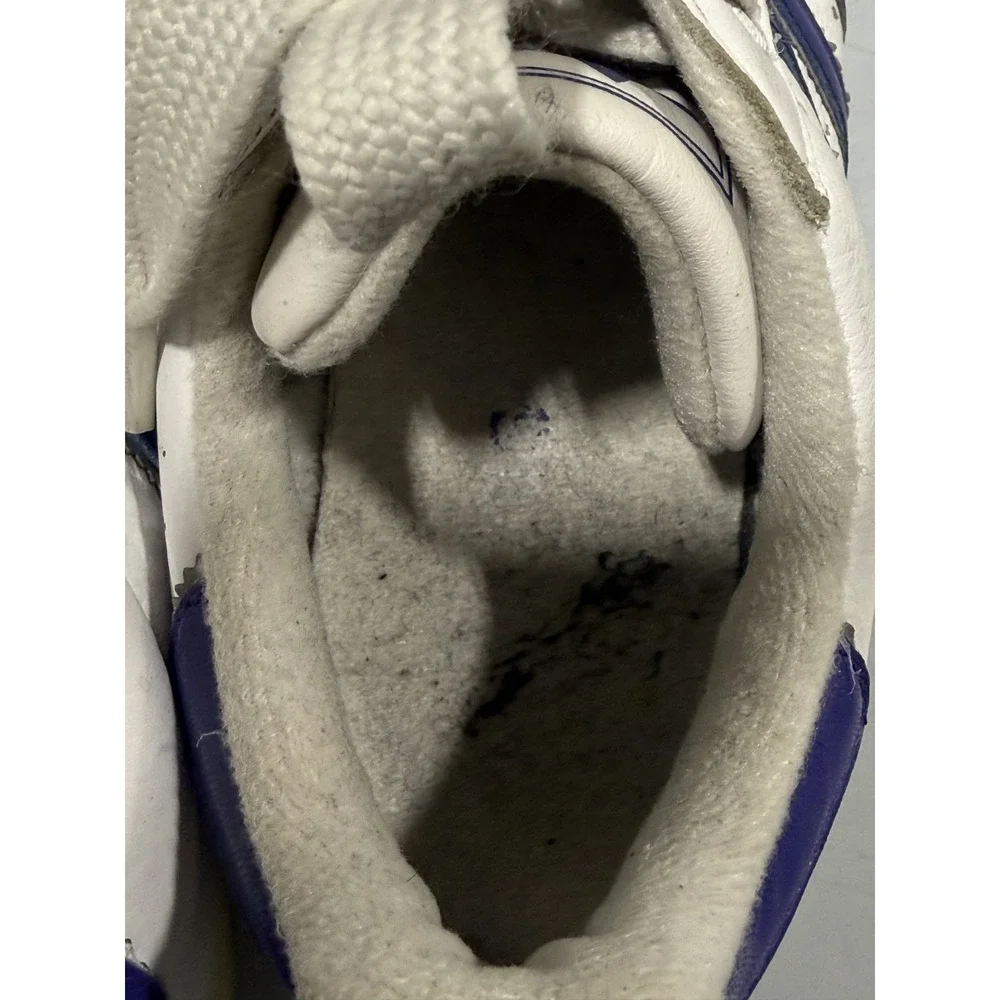Vintage Adidas White Purple Shell Toe 90s Sneakers Athletic Shoes Size 6